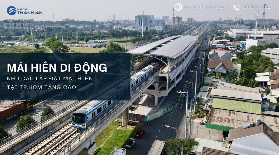 Nhu cầu mái hiên di động tại TP.HCM