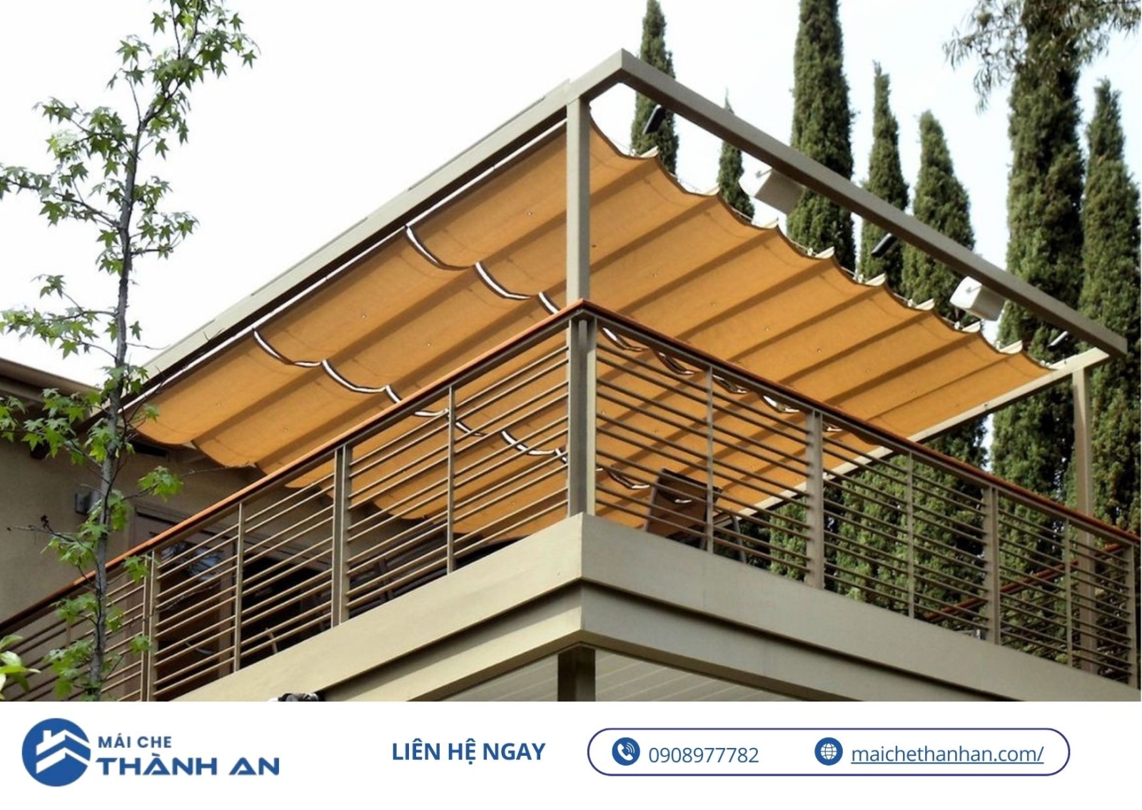 Mái Che Thành An chuyên sữa chữa mái hiên, thay bạt di động